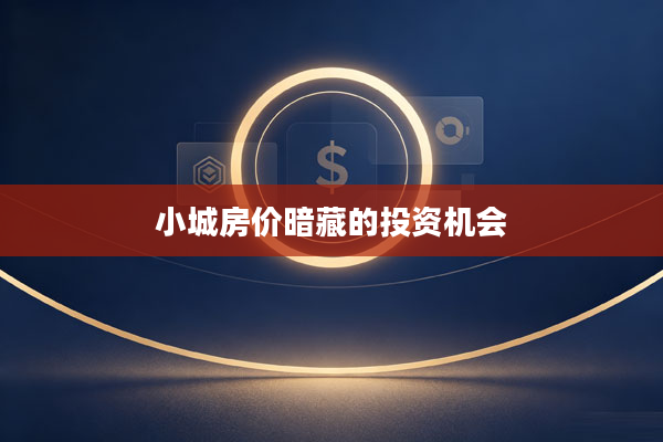 小城房价暗藏的投资机会