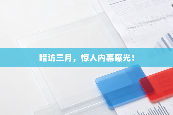 暗访三月，惊人内幕曝光！