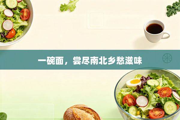 一碗面，尝尽南北乡愁滋味