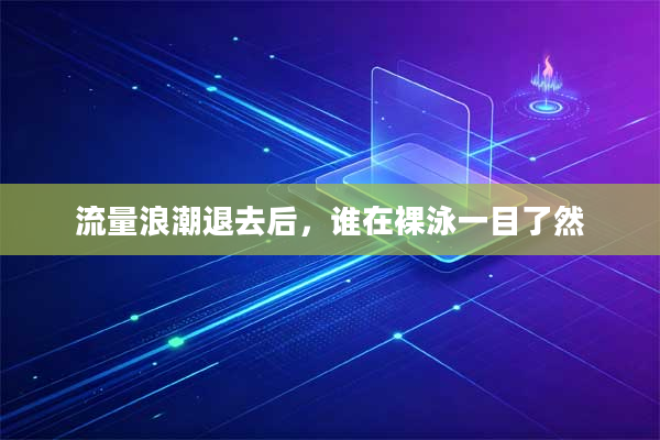 流量浪潮退去后,谁在裸泳一目了然